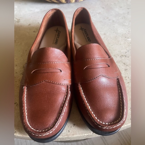 Eastland Brown Leather Loafers - Picture 2 of 5
